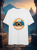 Camera Travel White Tshirt