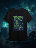 Cool Rabbit Graphic Printed Black Tshirt