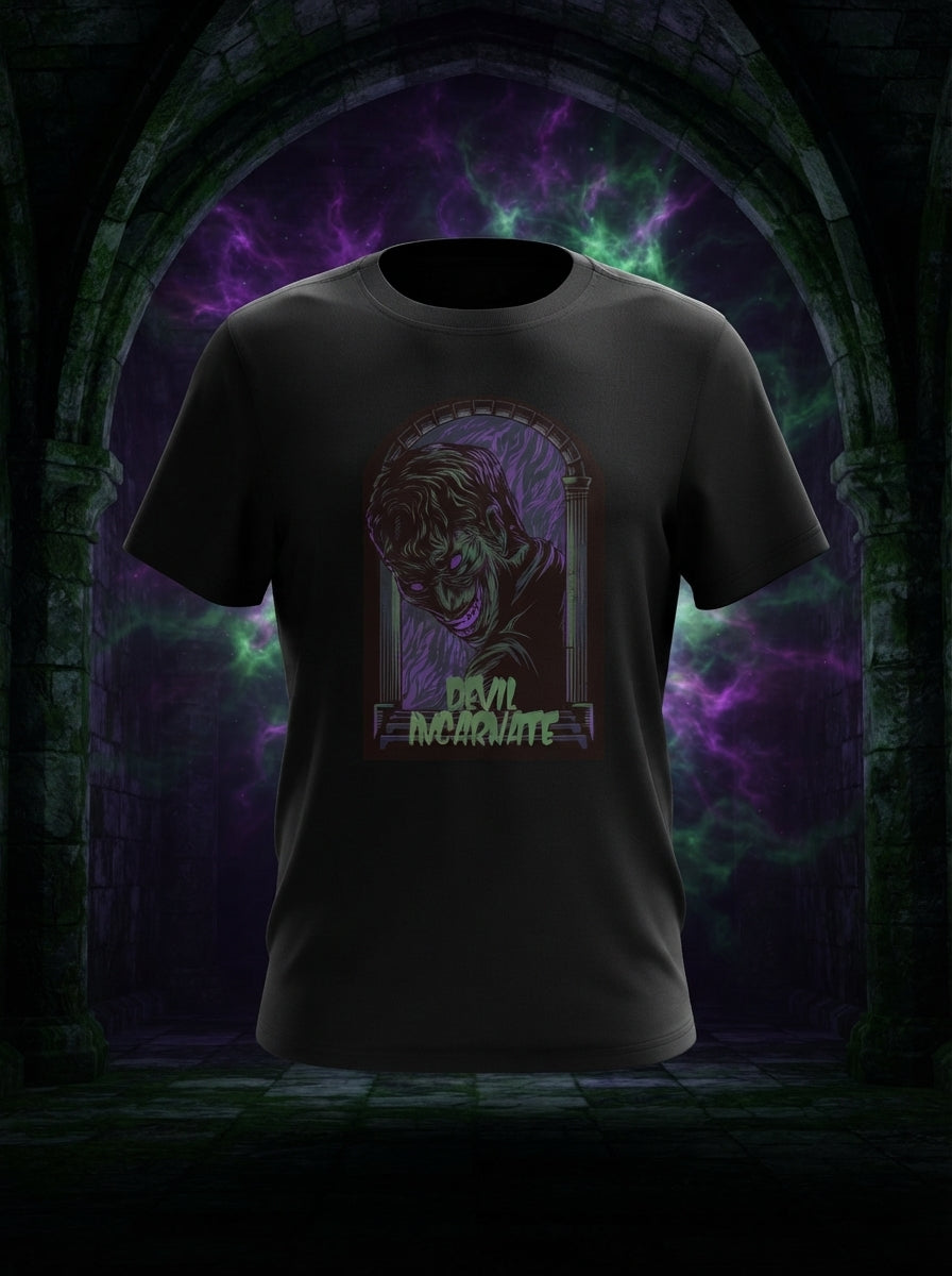 Devil Incarnate Graphic Printed Black Tshirt