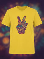 Hippie Victory Yellow Tshirt