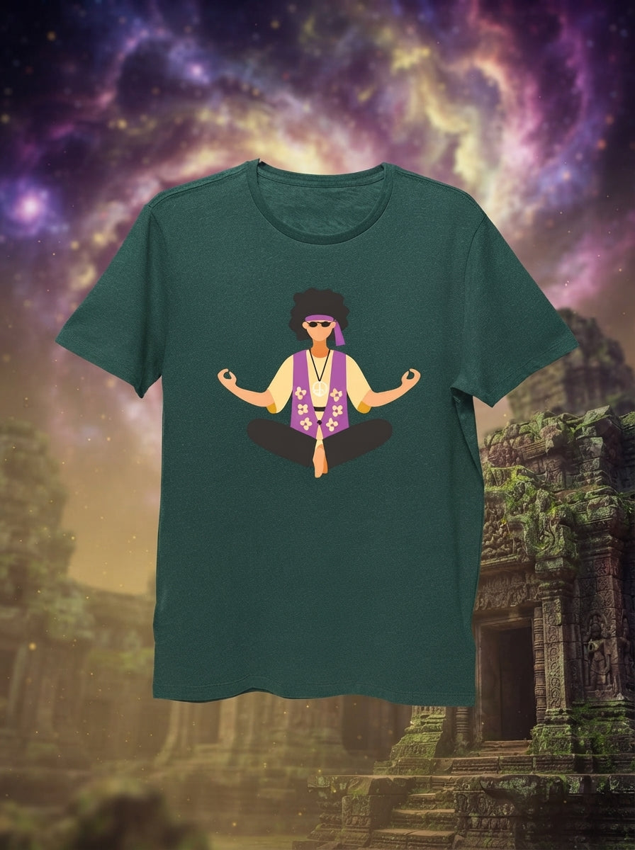 Hippie Yoga Green Tshirt