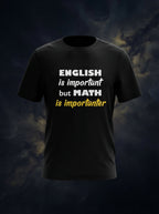 Math Is Importanter Black Tshirt