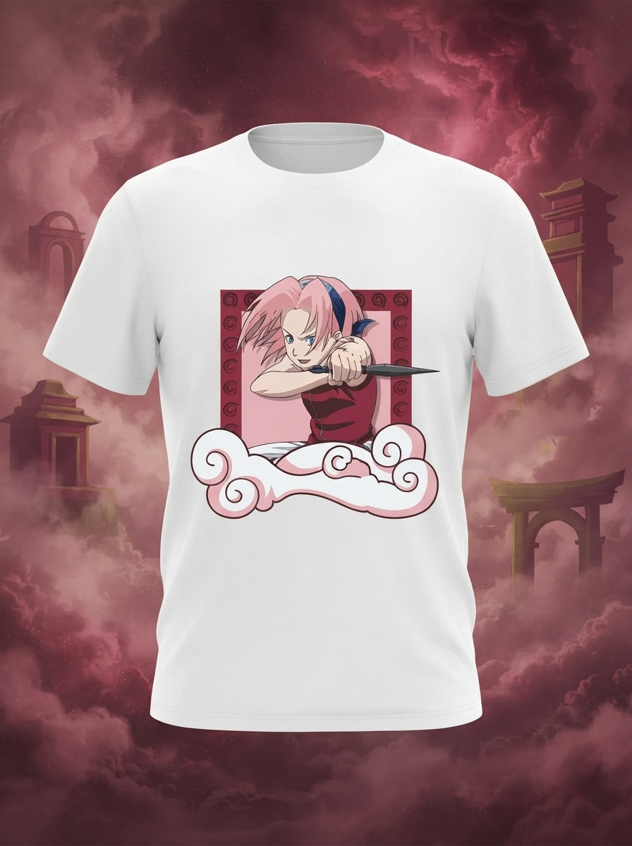 Sakura White Tshirt