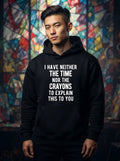 Time Crayon Black Hoodie