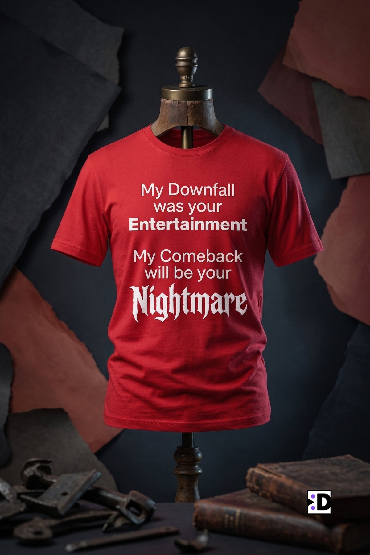 Downfall Entertainment Red Tee