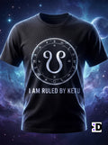 Ruled By Ketu Black Tee