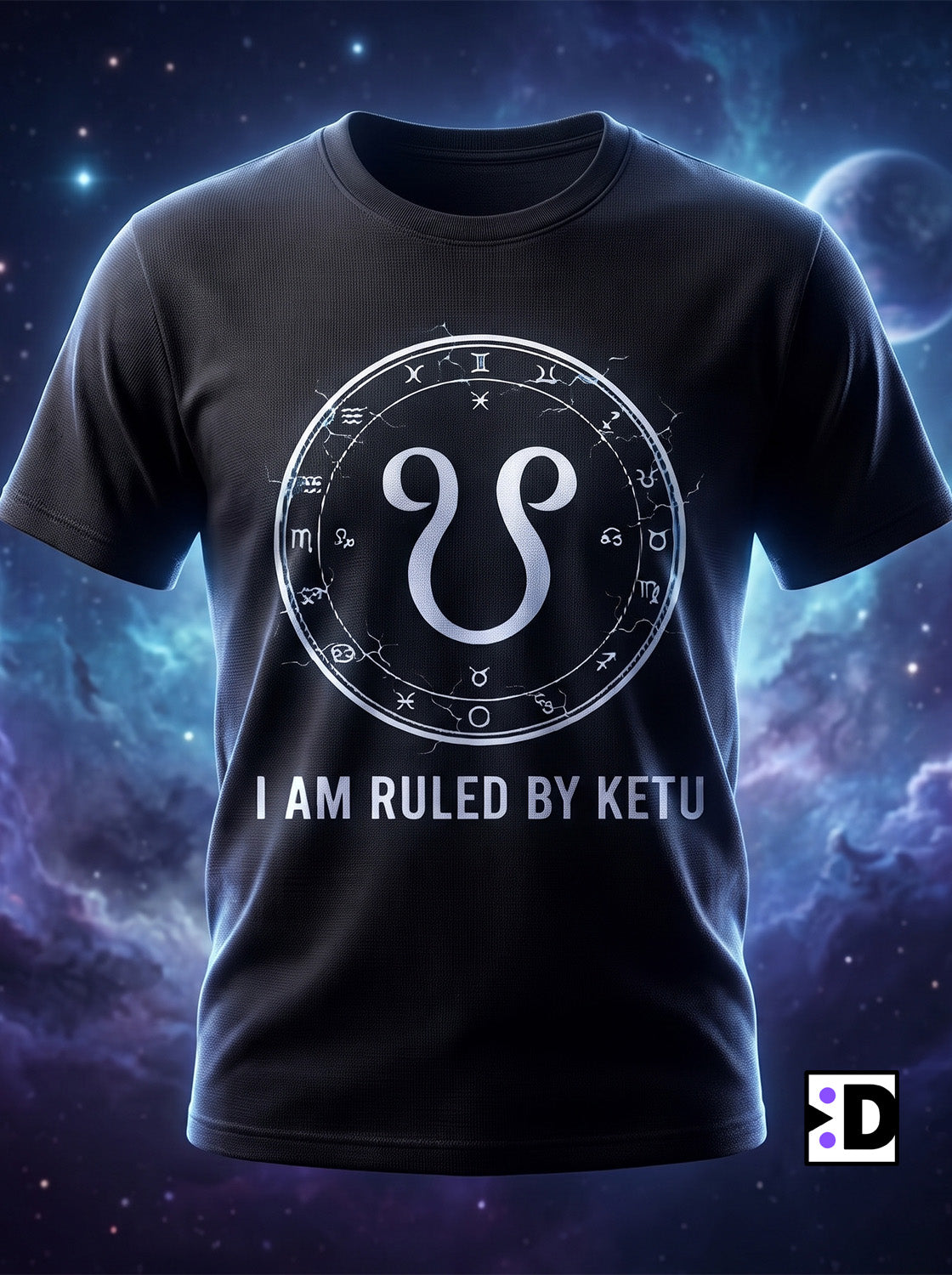 Ruled By Ketu Black Tee