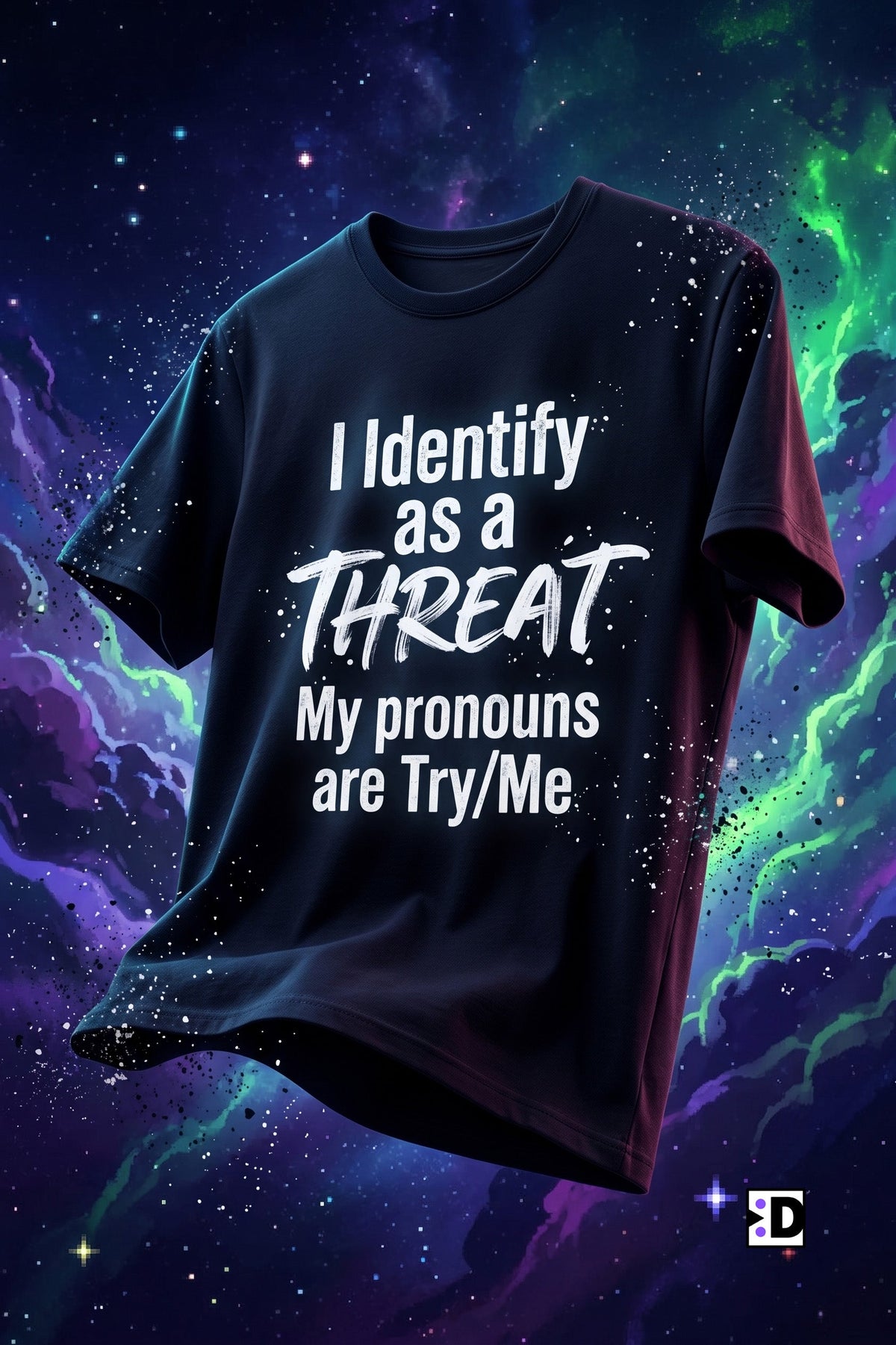 Identify As A Threat Black Tee