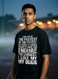 Fastest Fittest Black Oversized Tee