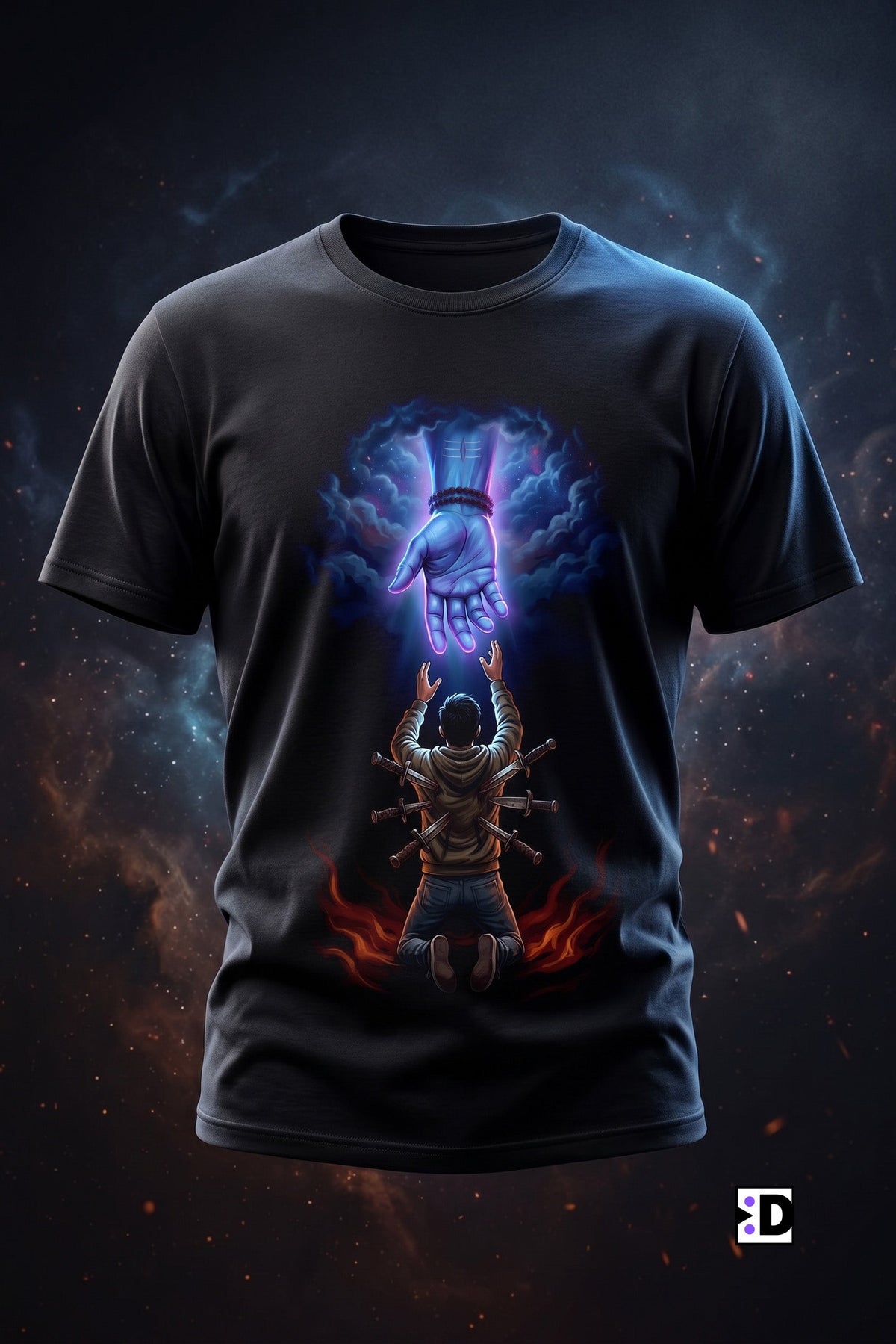 Shiva Savior Black Tee