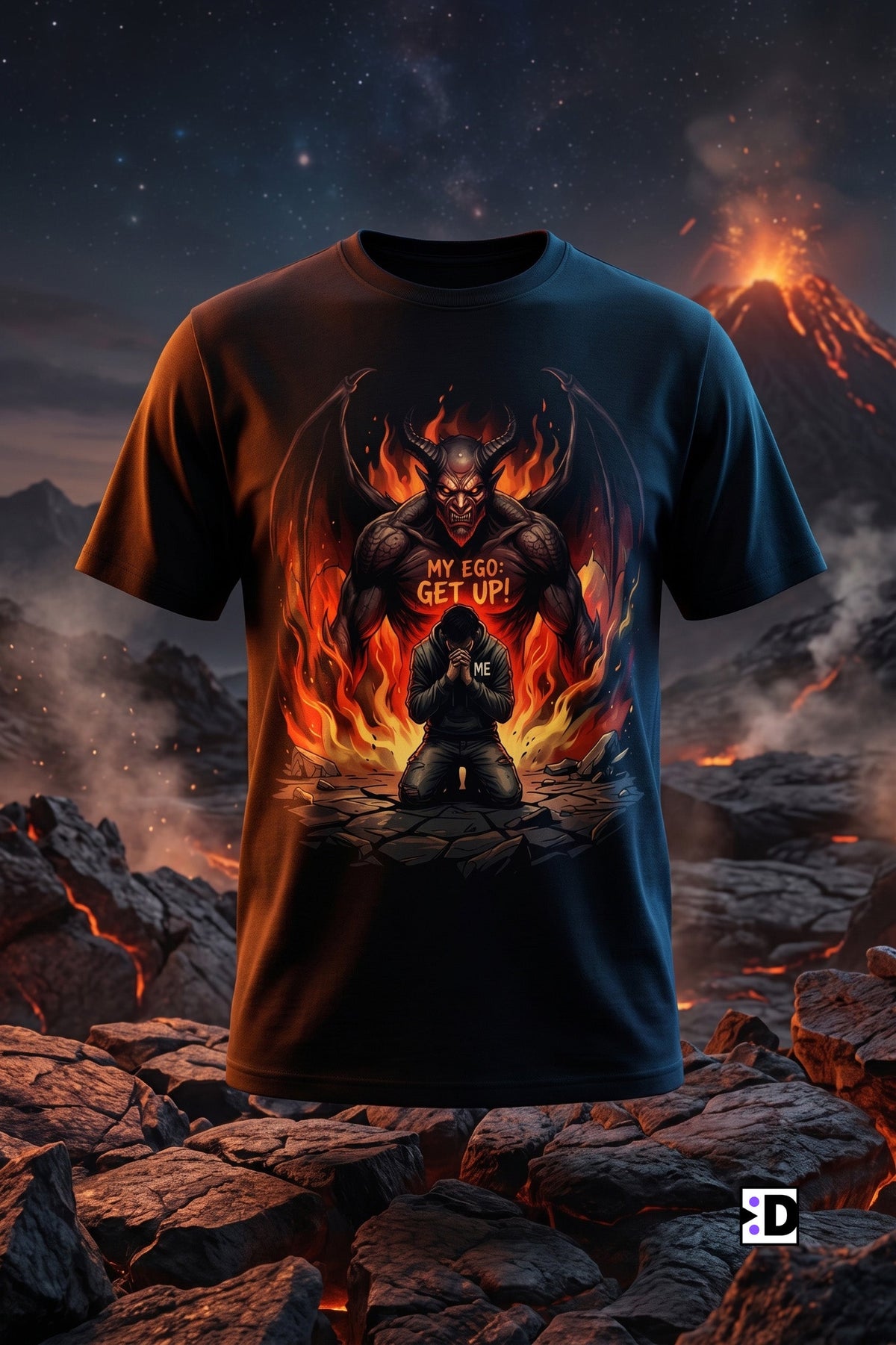 Ego Get Up Black Tee