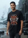 Viking Skull Black Oversized Tee