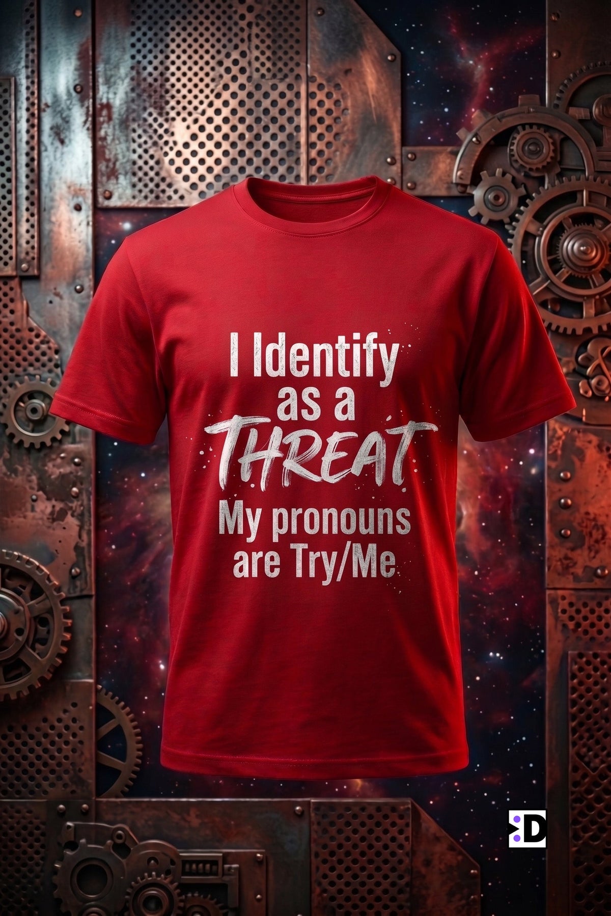 Identify As A Threat Red Tee