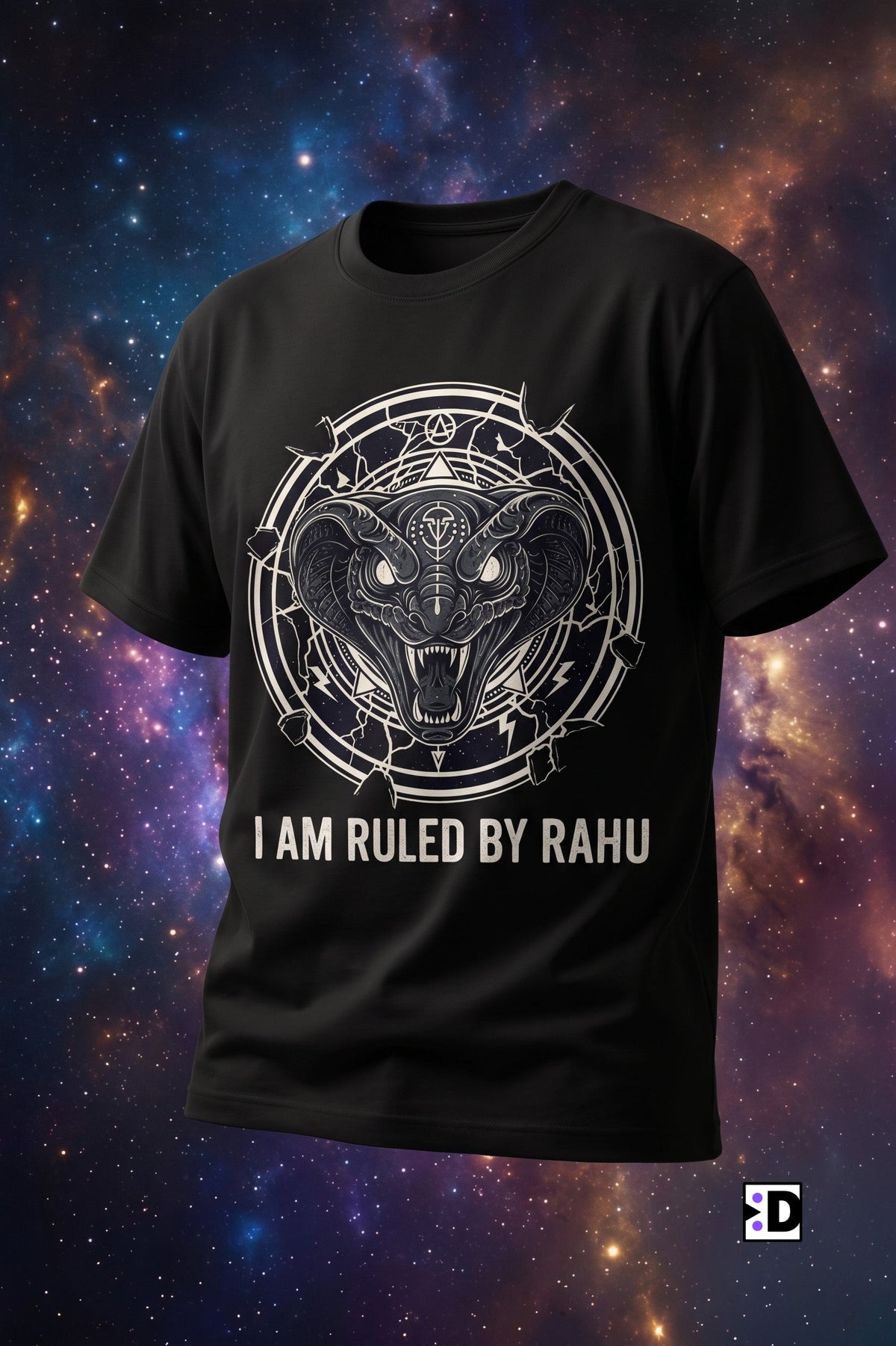 Ruled By Rahu Black Tee