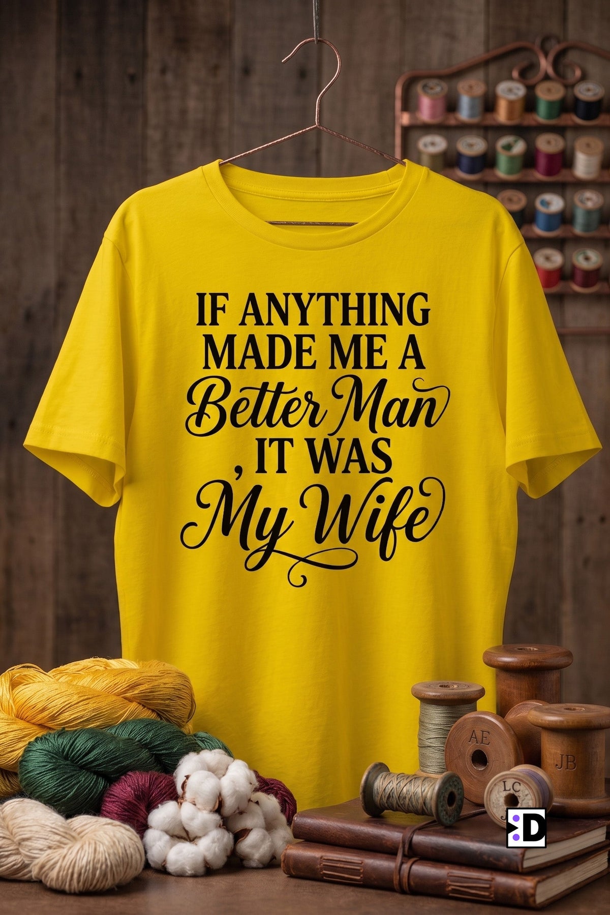 Better Man Wife Yellow Tee