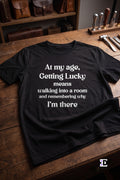 Getting Lucky Black Tee