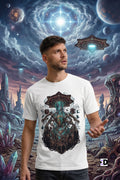 UFO Abduction White Tee