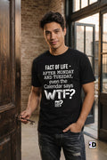 Calendar WTF Black Tee