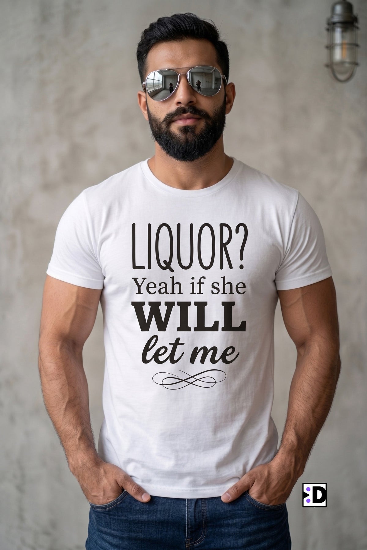 Liquor Yeah White Tee