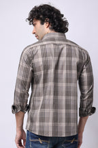 Stylox Regular Fit Full Sleeve Check Casual Shirt For Men's