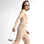 SOLID BEIGE CO-ORDS SET