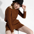 SOLID BROWN CO-ORDS SET
