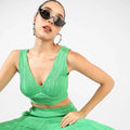Green Textured Co-Ord Set