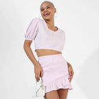 SOLID PINK CO-ORDS SET