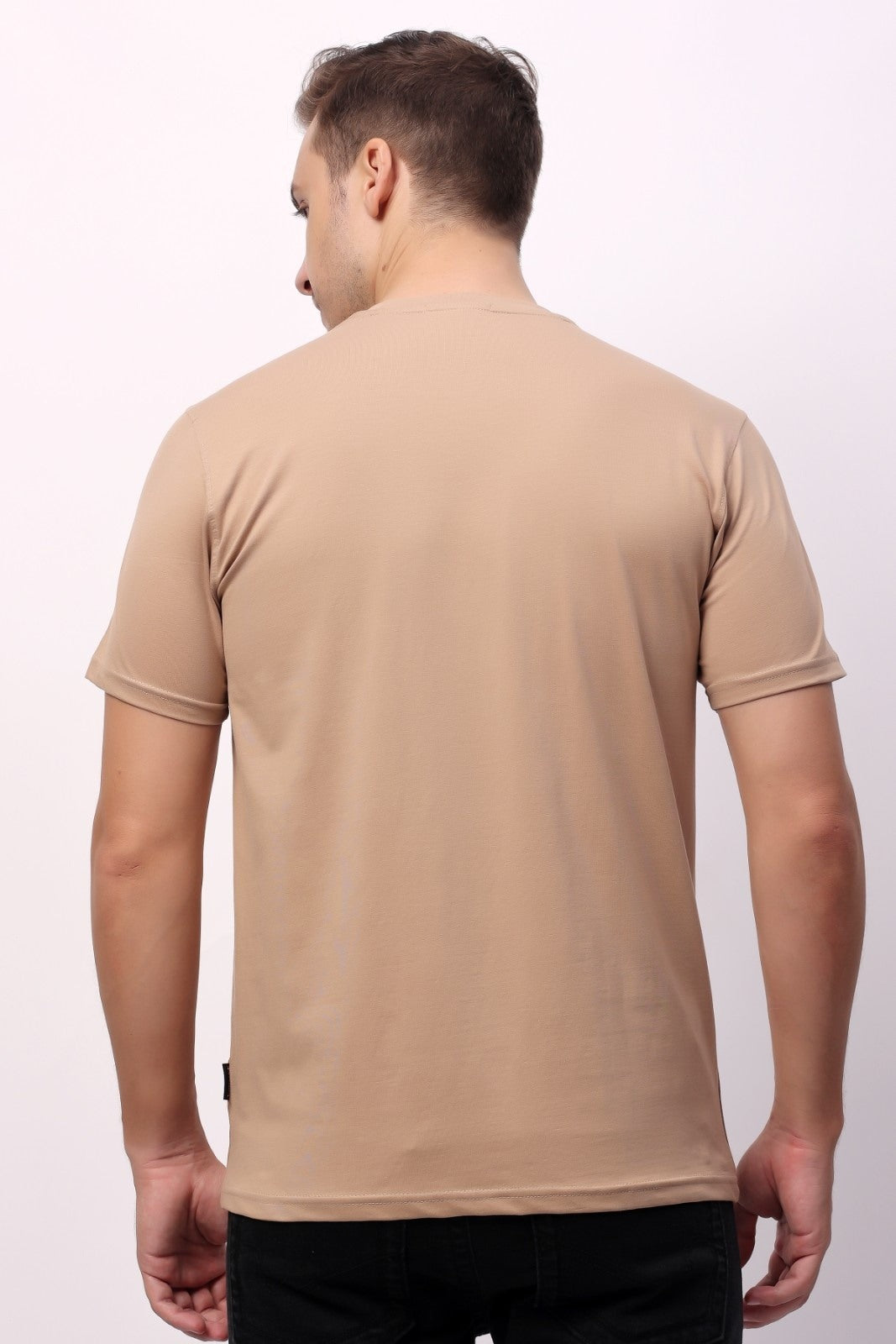 Stylox Men's Round Neck Half Sleeve Printed Casual T-Shirt