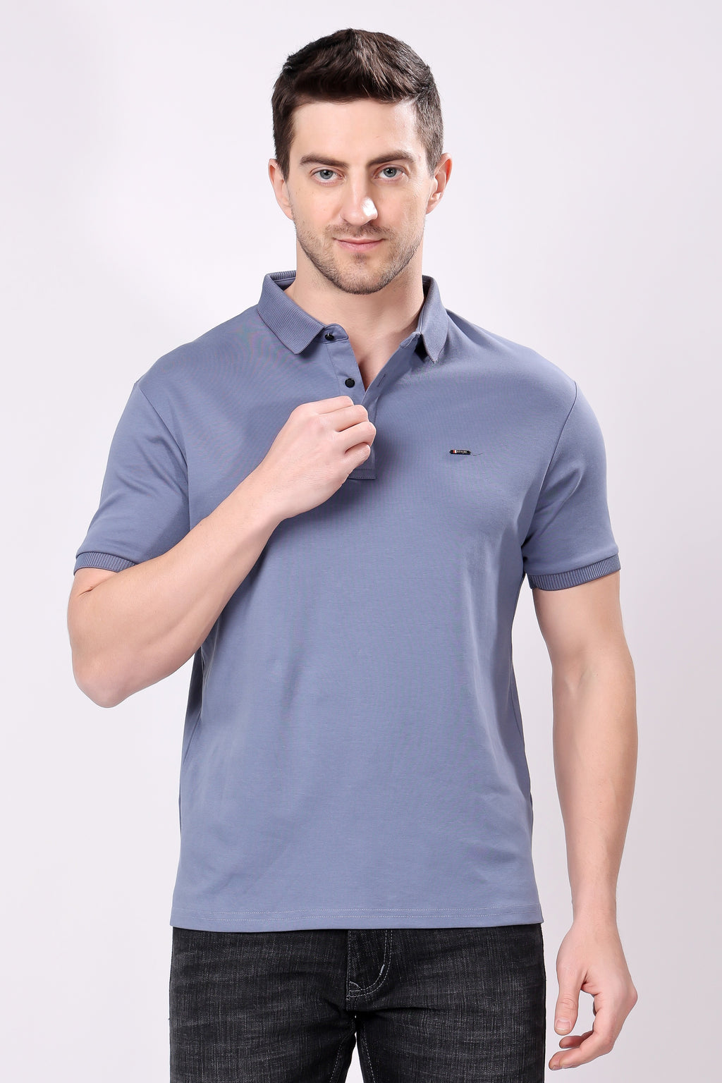 Stylox Men's Half Sleeve Casual Solid T-Shirt