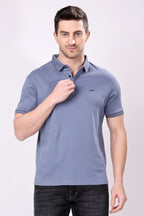 Stylox Men's Half Sleeve Casual Solid T-Shirt