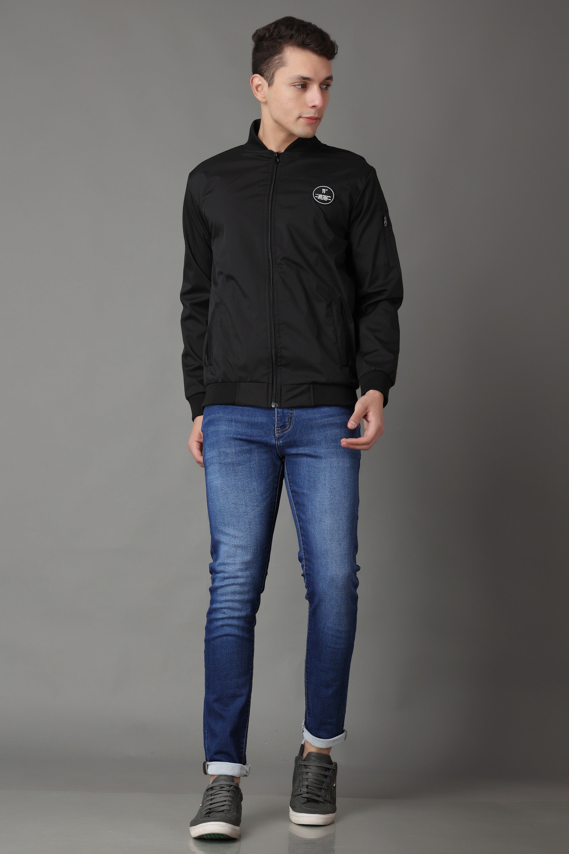 Stylox Regular Fit Full Sleeve Solid Winter Jacket for Men
