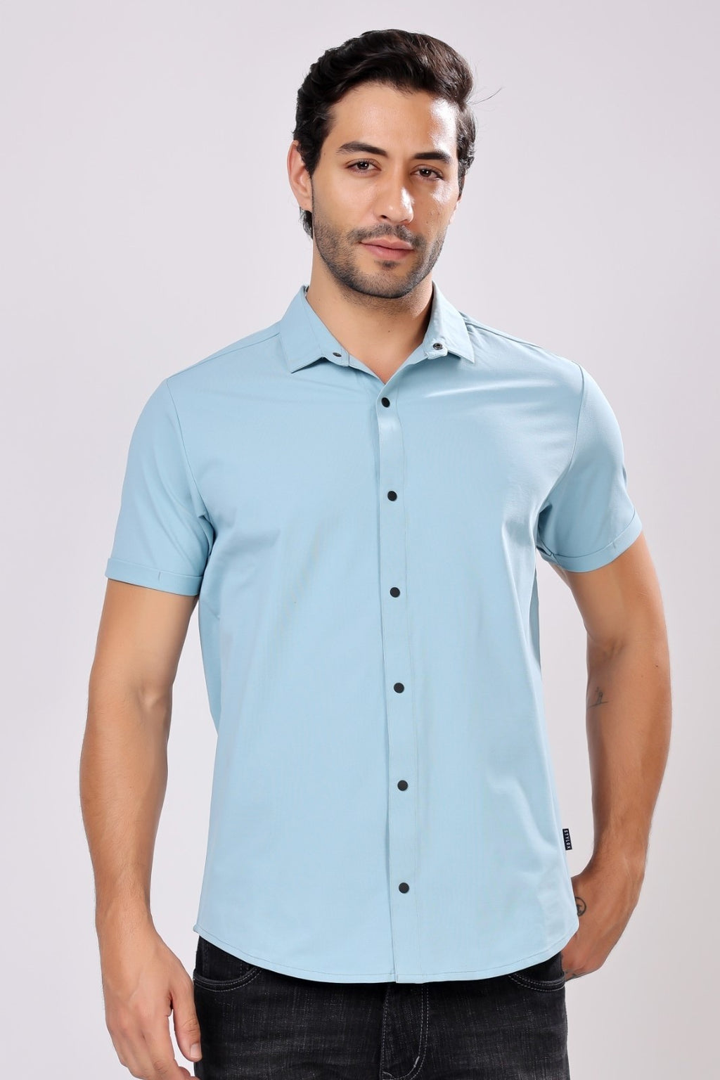 Stylox Regular Fit Half Sleeve Solid Casual Shirt for Men