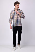 Stylox Regular Fit Full Sleeve Check Casual Shirt For Men's