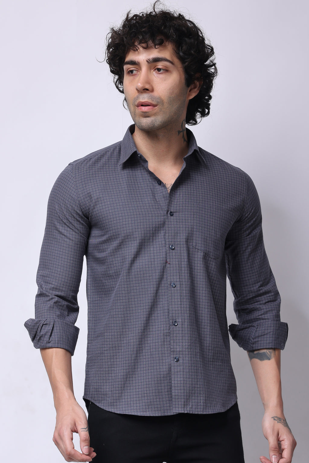 Stylox Full Sleeve Solid Casual Shirt For Men's