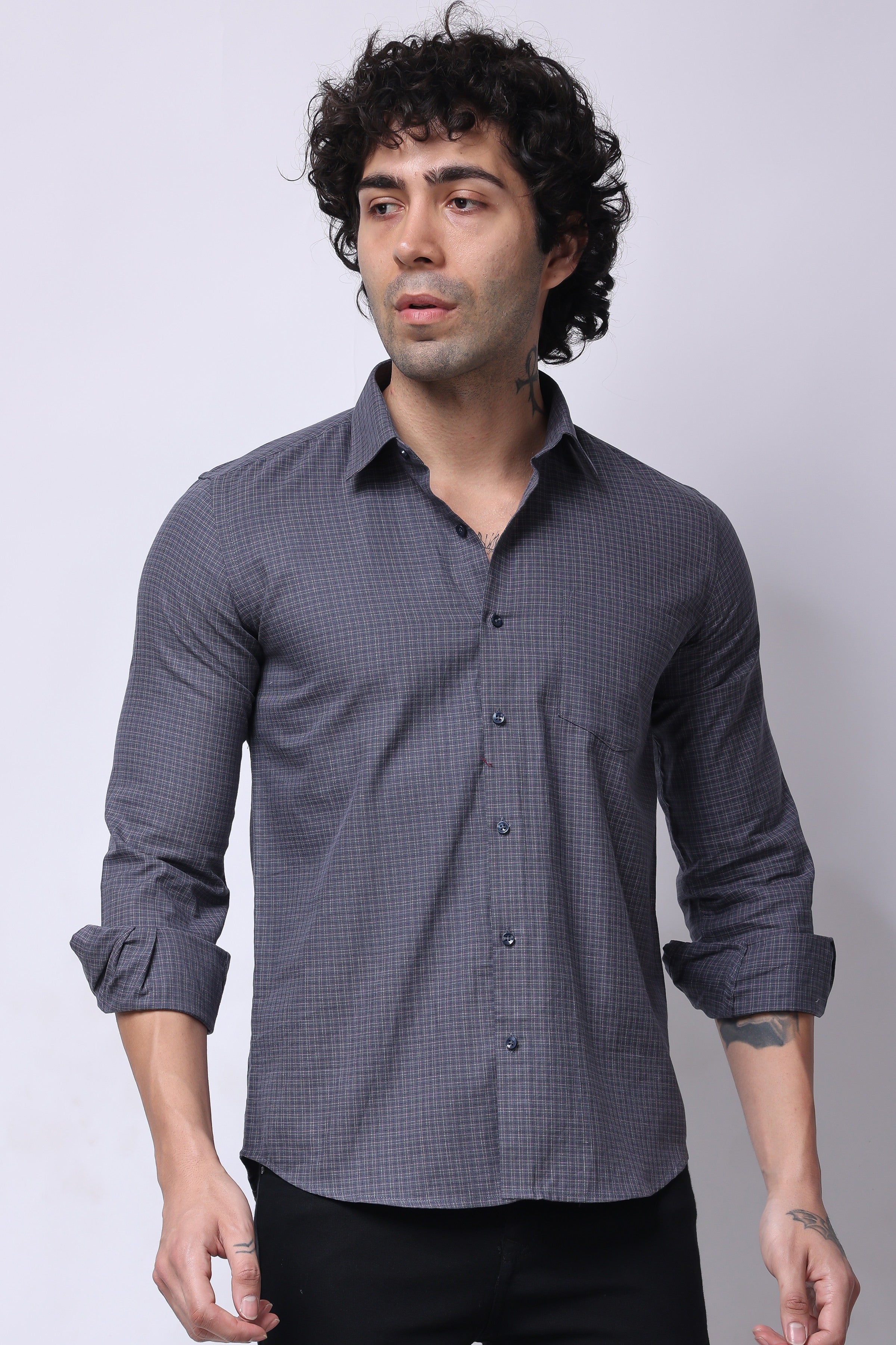 Stylox Full Sleeve Solid Casual Shirt For Men's