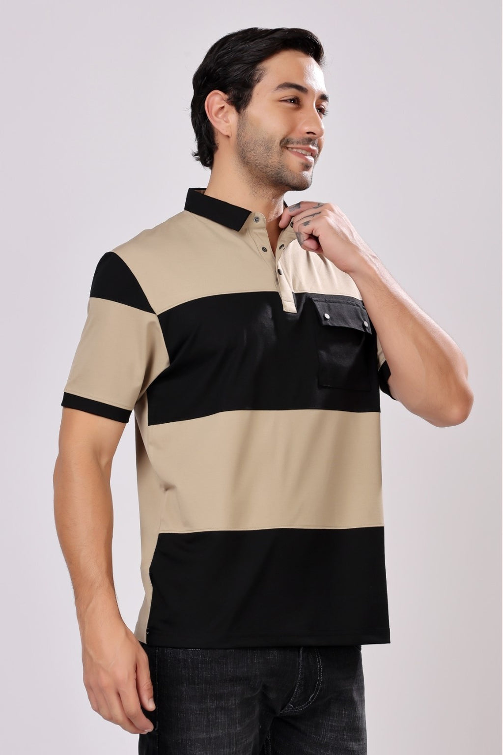 Stylox Men's Half Sleeve Casual Solid T-Shirt