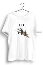 Lazy Panda Graphic Printed White Tshirt