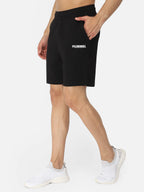 Hummel Black Regular Shorts for Men Gym Wear