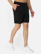 Hummel Black Regular Shorts for Men Gym Wear
