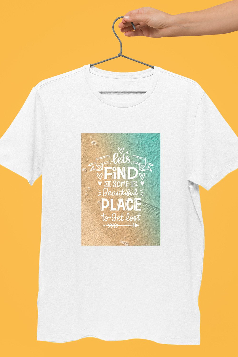 Lets Find Some Beautiful Place White Tshirt