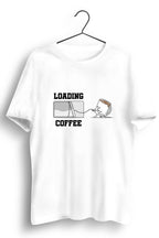 Loading Coffee Graphic Printed White Tshirt