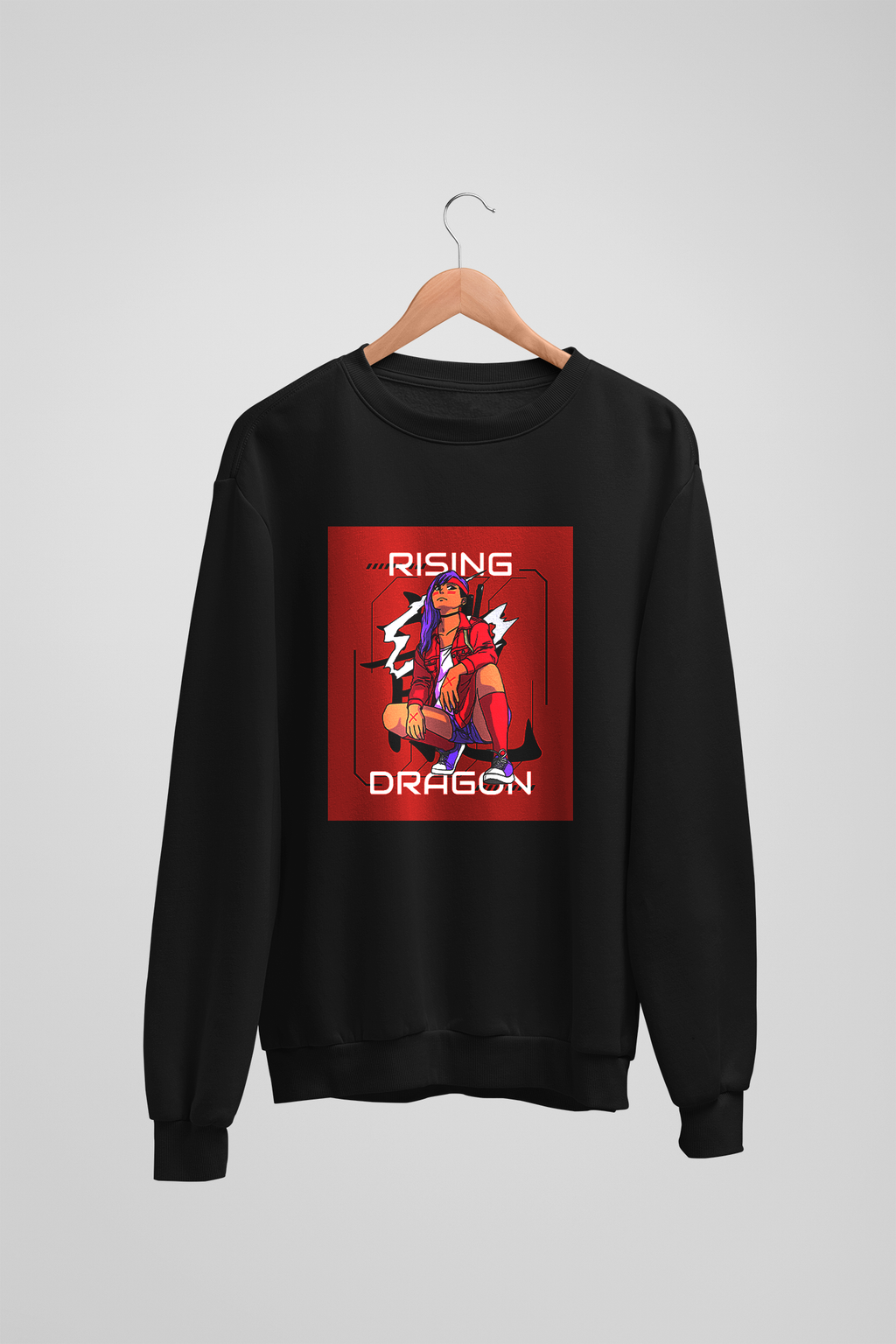 Rising Dragon Black Sweatshirt