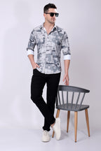 Stylox Men's Regular Fit Full Sleeve Printed Casual Shirt