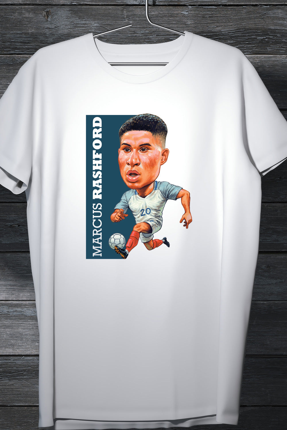 Marcus Rashford - Manchester United and English National Team Footballer Fan Tee White