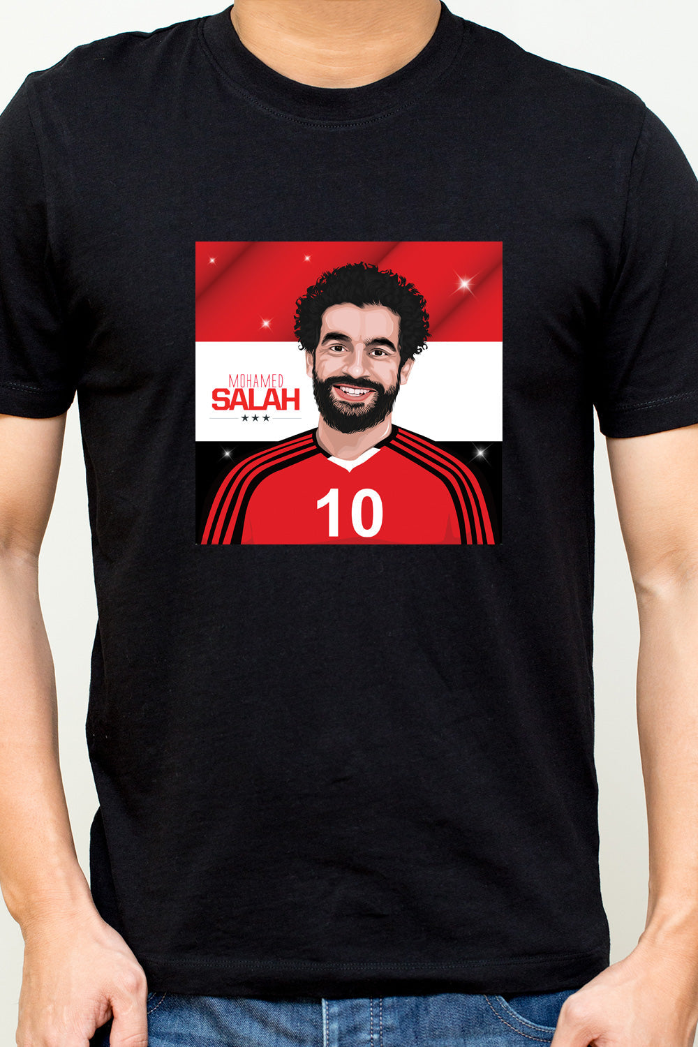 Mo Salah - Egyptian Footballer for Liverpool - Fan Tee Black