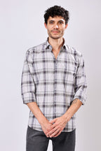 Stylox Regular Fit Full Sleeve Check Casual Shirt For Men's