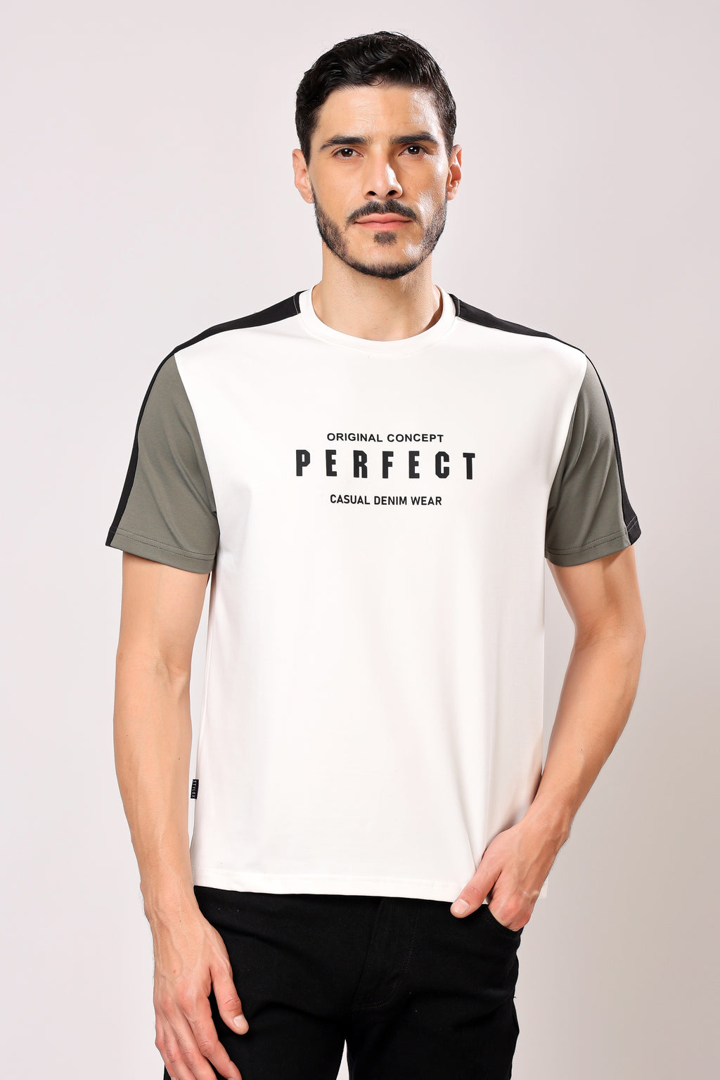 Stylox Men's Round Neck Half Sleeve Printed Casual T-Shirt