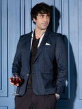 Campus Sutra Tailored Streak Jacquard Blazer