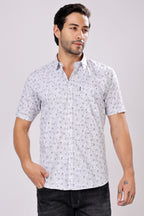 Stylox Regular Fit Half Sleeve Printed Casual Shirt for Men